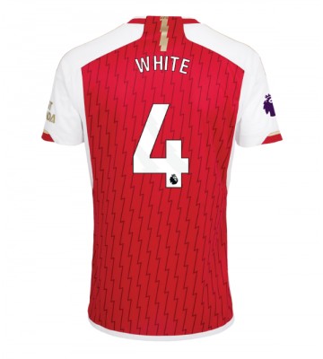 Maillot de foot Arsenal Benjamin White #4 Domicile 2023-24 Manches Courte